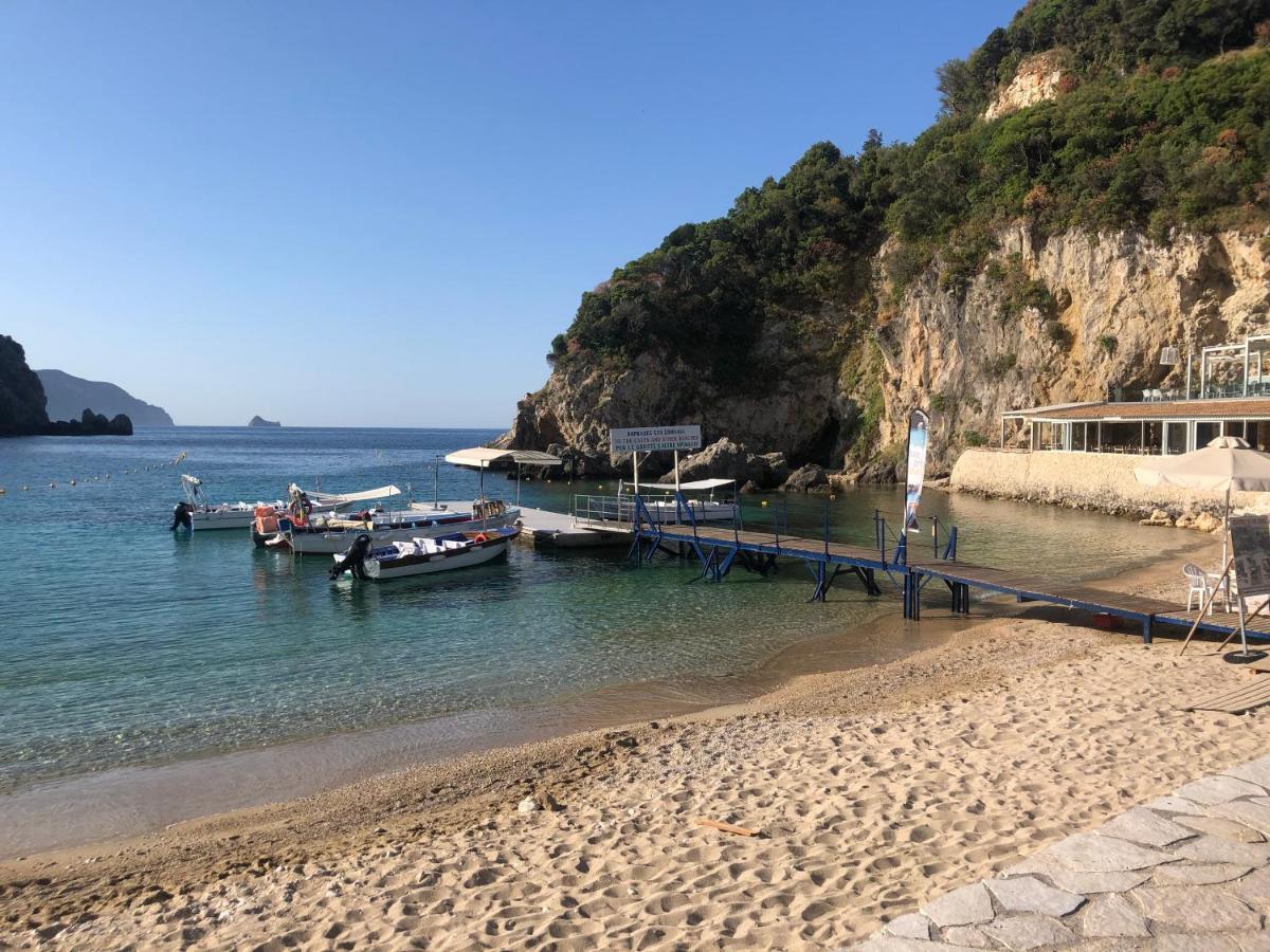 Villa Ampelaki "30 Meters To Beach" Paleokastritsa Ngoại thất bức ảnh