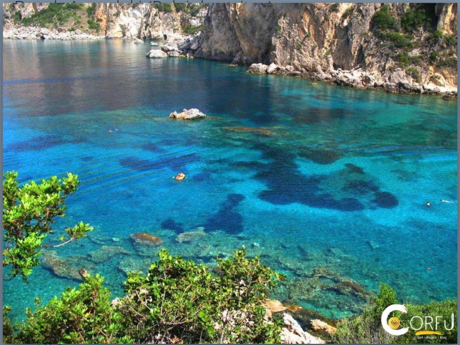 Villa Ampelaki "30 Meters To Beach" Paleokastritsa Ngoại thất bức ảnh